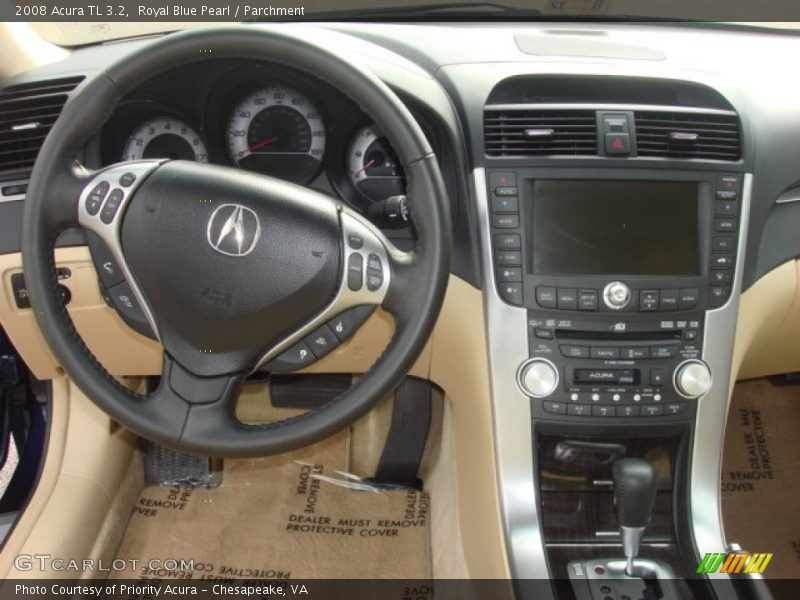Royal Blue Pearl / Parchment 2008 Acura TL 3.2