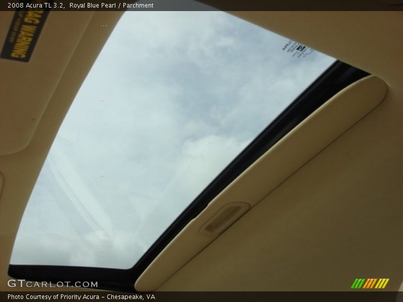 Royal Blue Pearl / Parchment 2008 Acura TL 3.2