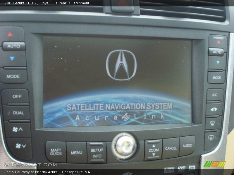 Royal Blue Pearl / Parchment 2008 Acura TL 3.2