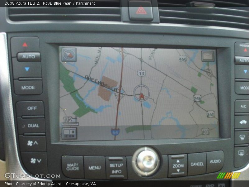 Royal Blue Pearl / Parchment 2008 Acura TL 3.2