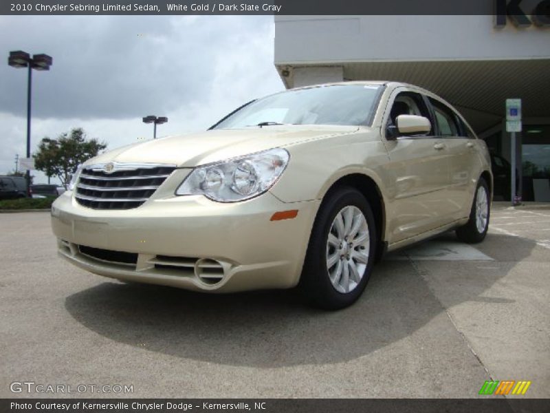 White Gold / Dark Slate Gray 2010 Chrysler Sebring Limited Sedan