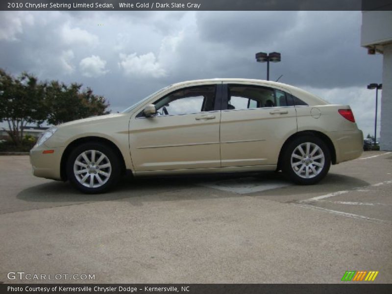 White Gold / Dark Slate Gray 2010 Chrysler Sebring Limited Sedan