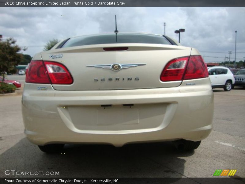 White Gold / Dark Slate Gray 2010 Chrysler Sebring Limited Sedan