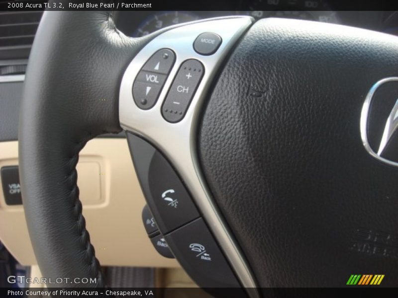 Royal Blue Pearl / Parchment 2008 Acura TL 3.2