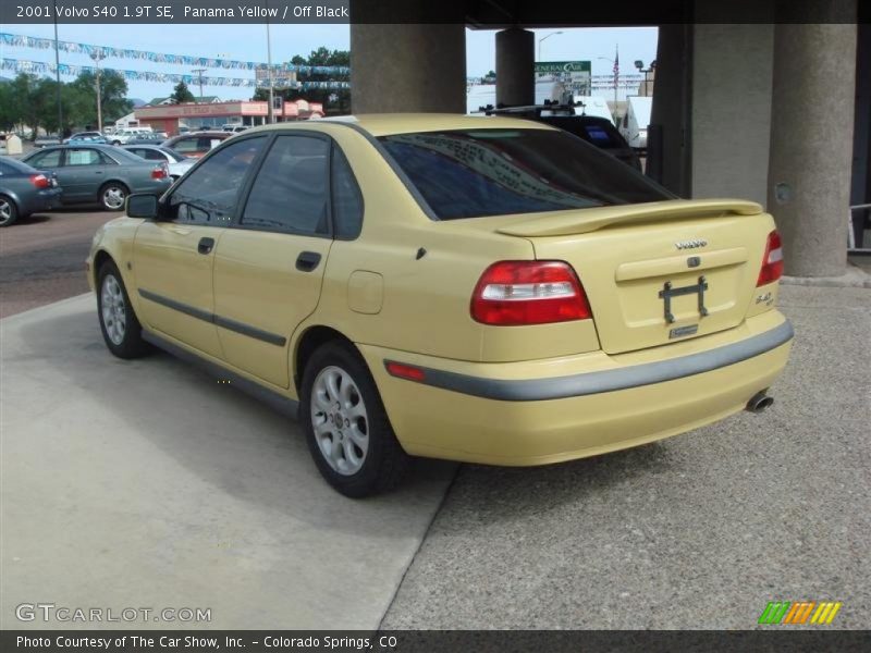 Panama Yellow / Off Black 2001 Volvo S40 1.9T SE