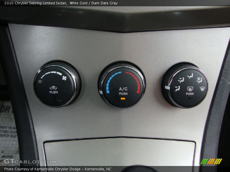 White Gold / Dark Slate Gray 2010 Chrysler Sebring Limited Sedan