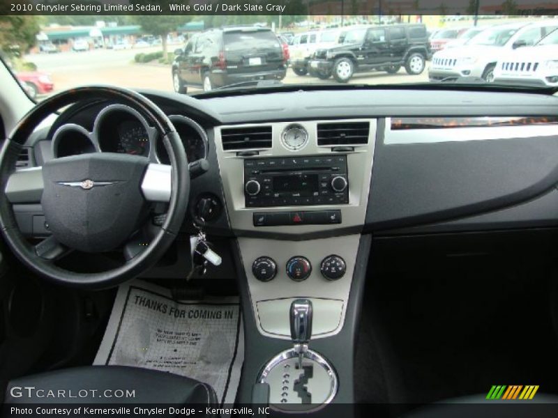 White Gold / Dark Slate Gray 2010 Chrysler Sebring Limited Sedan