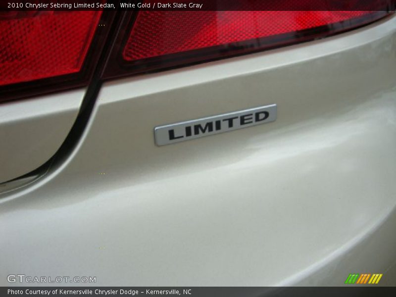 White Gold / Dark Slate Gray 2010 Chrysler Sebring Limited Sedan