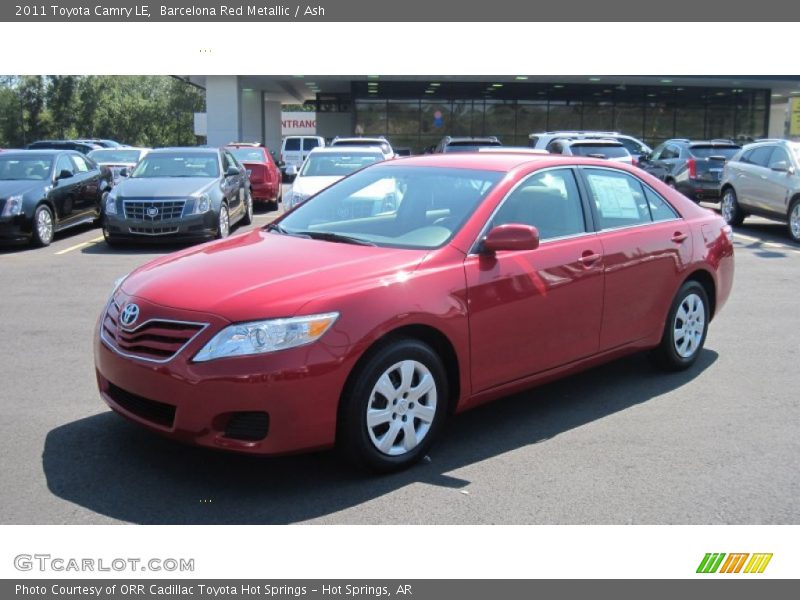 Barcelona Red Metallic / Ash 2011 Toyota Camry LE