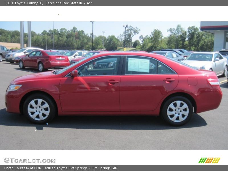 Barcelona Red Metallic / Ash 2011 Toyota Camry LE