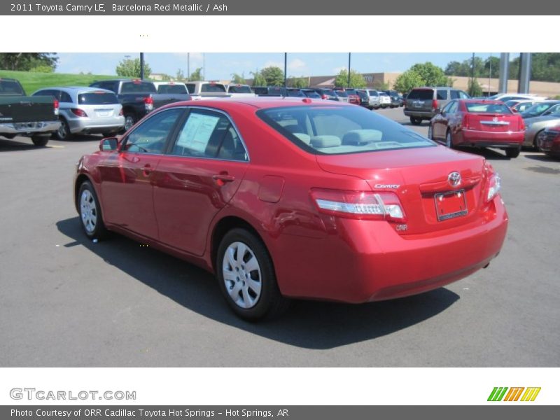 Barcelona Red Metallic / Ash 2011 Toyota Camry LE