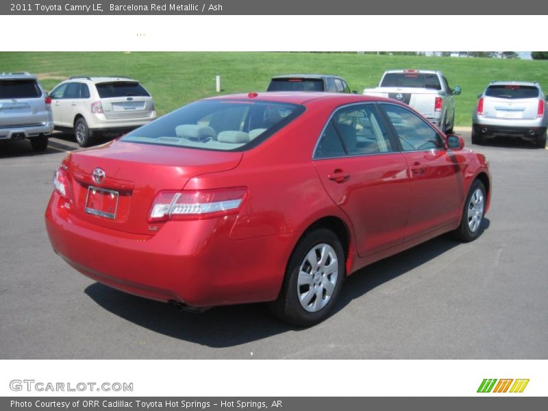 Barcelona Red Metallic / Ash 2011 Toyota Camry LE