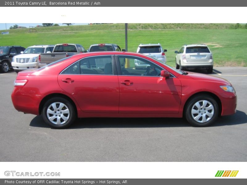 Barcelona Red Metallic / Ash 2011 Toyota Camry LE
