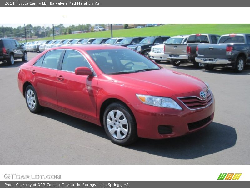 Barcelona Red Metallic / Ash 2011 Toyota Camry LE