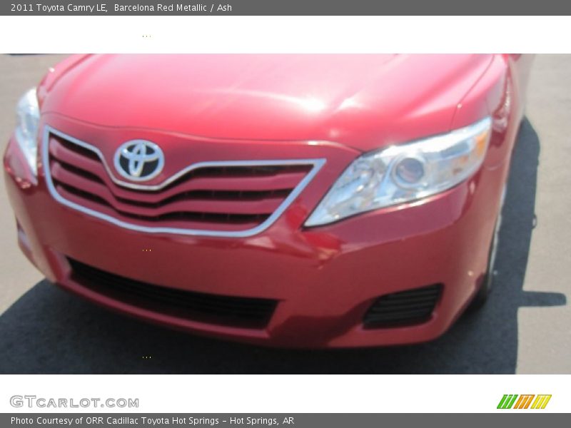 Barcelona Red Metallic / Ash 2011 Toyota Camry LE