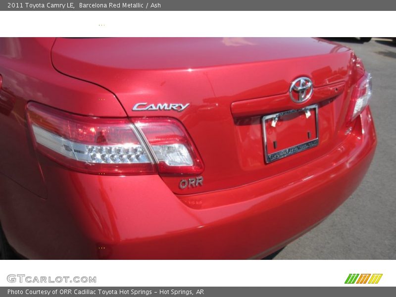 Barcelona Red Metallic / Ash 2011 Toyota Camry LE