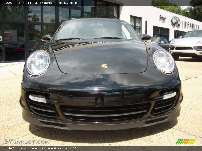 Black / Black 2008 Porsche 911 Turbo Cabriolet