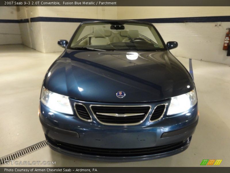 Fusion Blue Metallic / Parchment 2007 Saab 9-3 2.0T Convertible