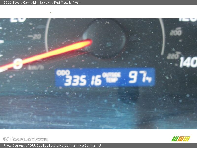 Barcelona Red Metallic / Ash 2011 Toyota Camry LE