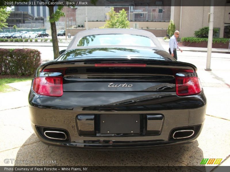 Black / Black 2008 Porsche 911 Turbo Cabriolet