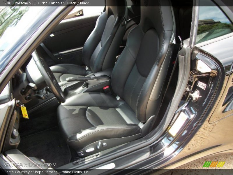 Black / Black 2008 Porsche 911 Turbo Cabriolet