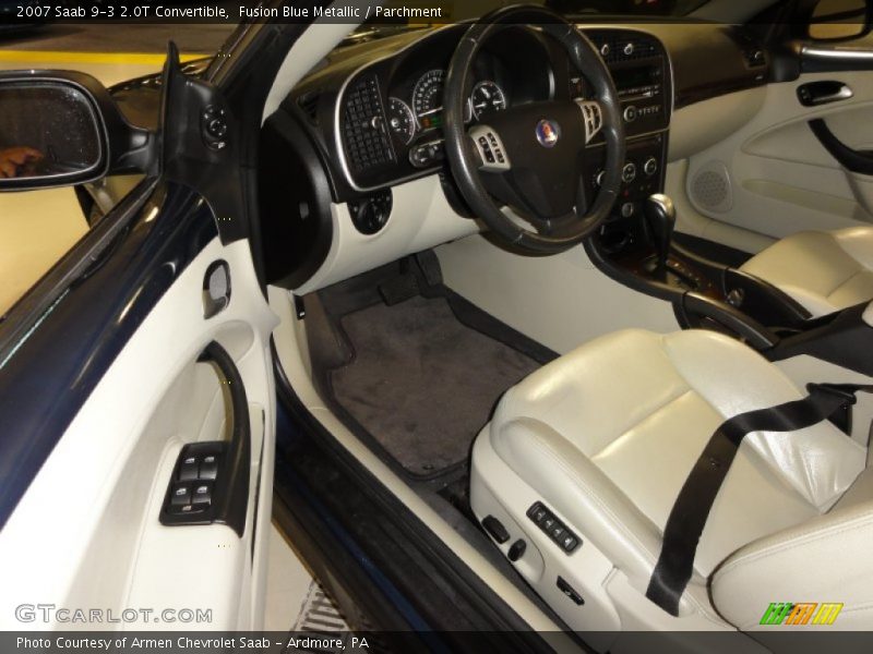 Fusion Blue Metallic / Parchment 2007 Saab 9-3 2.0T Convertible