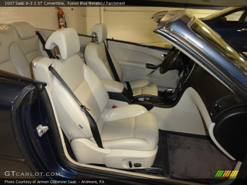 Fusion Blue Metallic / Parchment 2007 Saab 9-3 2.0T Convertible