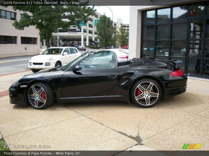 Black / Black 2008 Porsche 911 Turbo Cabriolet