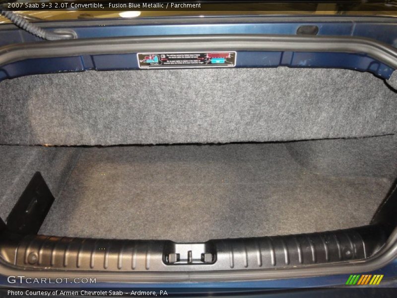 Fusion Blue Metallic / Parchment 2007 Saab 9-3 2.0T Convertible
