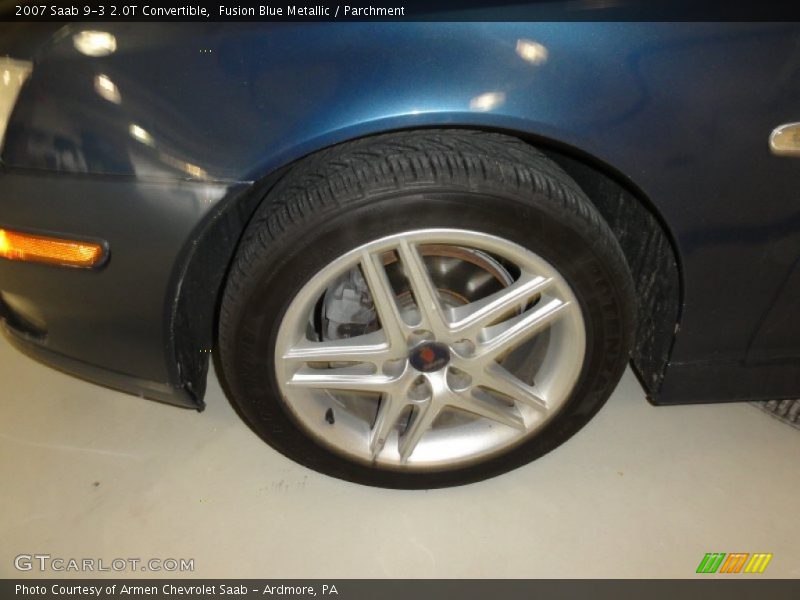 Fusion Blue Metallic / Parchment 2007 Saab 9-3 2.0T Convertible