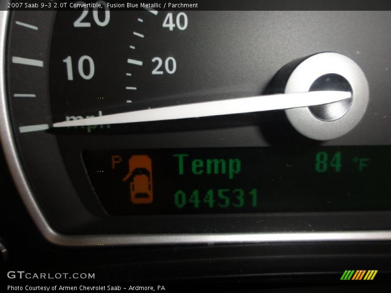 Fusion Blue Metallic / Parchment 2007 Saab 9-3 2.0T Convertible