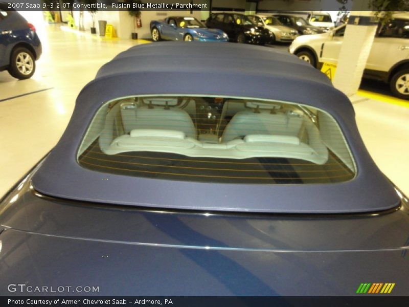 Fusion Blue Metallic / Parchment 2007 Saab 9-3 2.0T Convertible