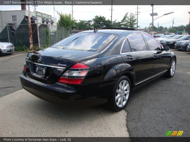 Black / Cashmere/Savanna 2007 Mercedes-Benz S 550 4Matic Sedan