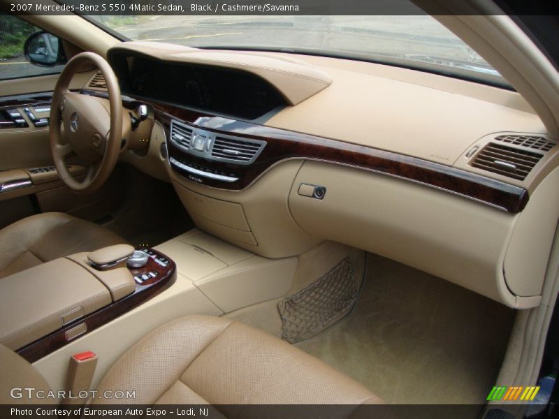 Black / Cashmere/Savanna 2007 Mercedes-Benz S 550 4Matic Sedan