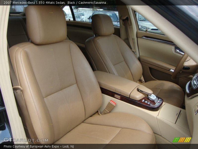 Black / Cashmere/Savanna 2007 Mercedes-Benz S 550 4Matic Sedan