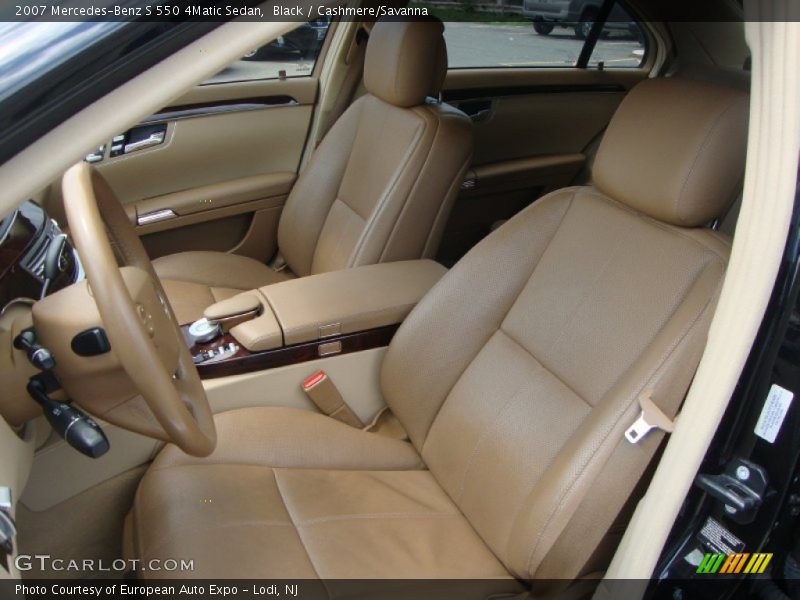Black / Cashmere/Savanna 2007 Mercedes-Benz S 550 4Matic Sedan
