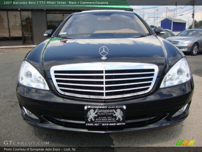 Black / Cashmere/Savanna 2007 Mercedes-Benz S 550 4Matic Sedan