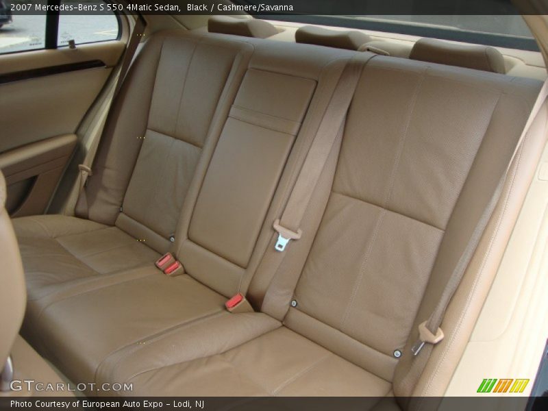 Black / Cashmere/Savanna 2007 Mercedes-Benz S 550 4Matic Sedan