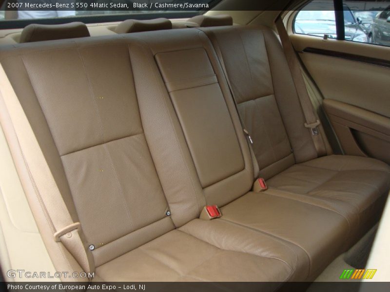 Black / Cashmere/Savanna 2007 Mercedes-Benz S 550 4Matic Sedan
