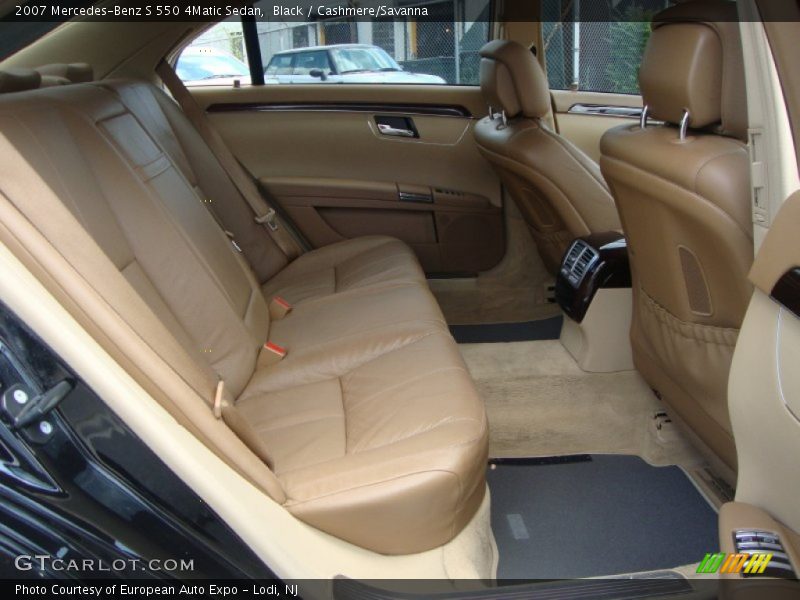 Black / Cashmere/Savanna 2007 Mercedes-Benz S 550 4Matic Sedan