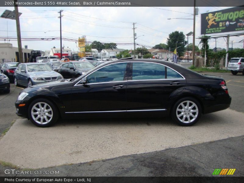 Black / Cashmere/Savanna 2007 Mercedes-Benz S 550 4Matic Sedan