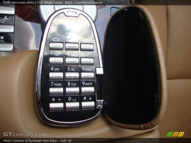 Black / Cashmere/Savanna 2007 Mercedes-Benz S 550 4Matic Sedan