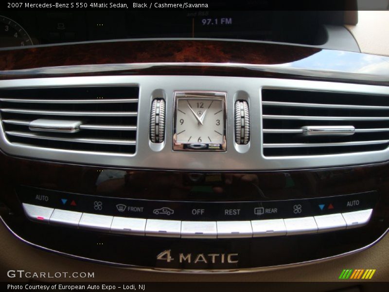 Black / Cashmere/Savanna 2007 Mercedes-Benz S 550 4Matic Sedan