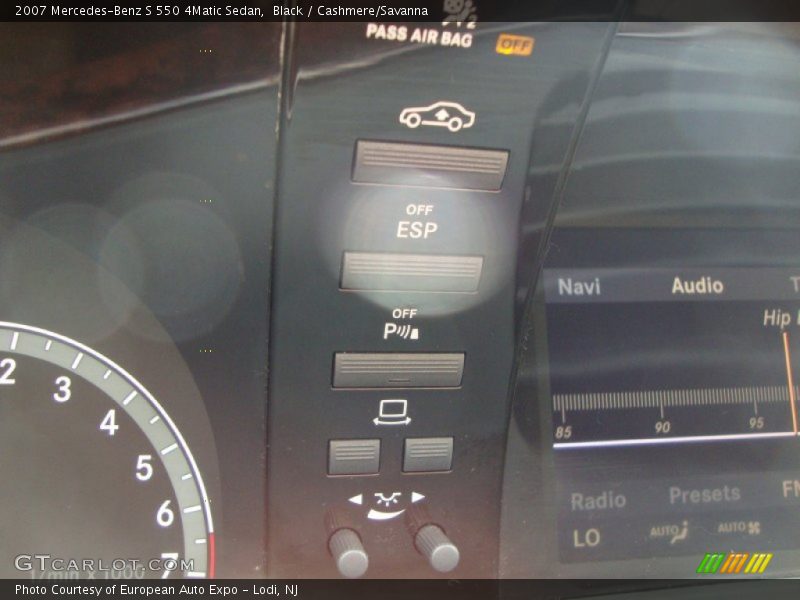 Black / Cashmere/Savanna 2007 Mercedes-Benz S 550 4Matic Sedan