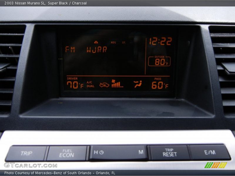 Super Black / Charcoal 2003 Nissan Murano SL