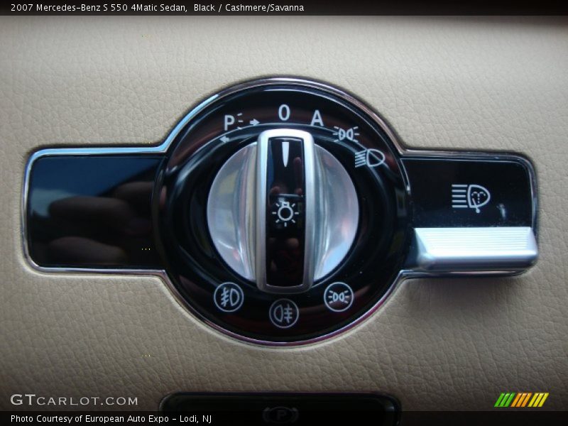 Black / Cashmere/Savanna 2007 Mercedes-Benz S 550 4Matic Sedan