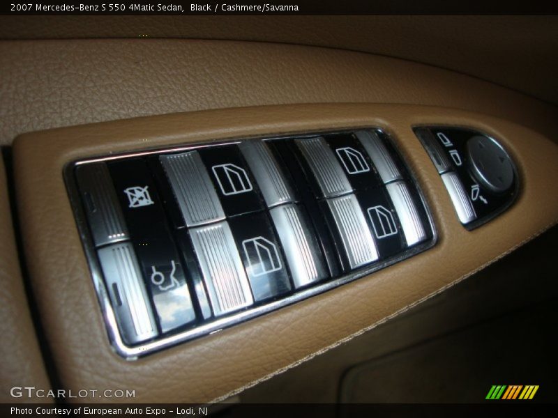 Black / Cashmere/Savanna 2007 Mercedes-Benz S 550 4Matic Sedan