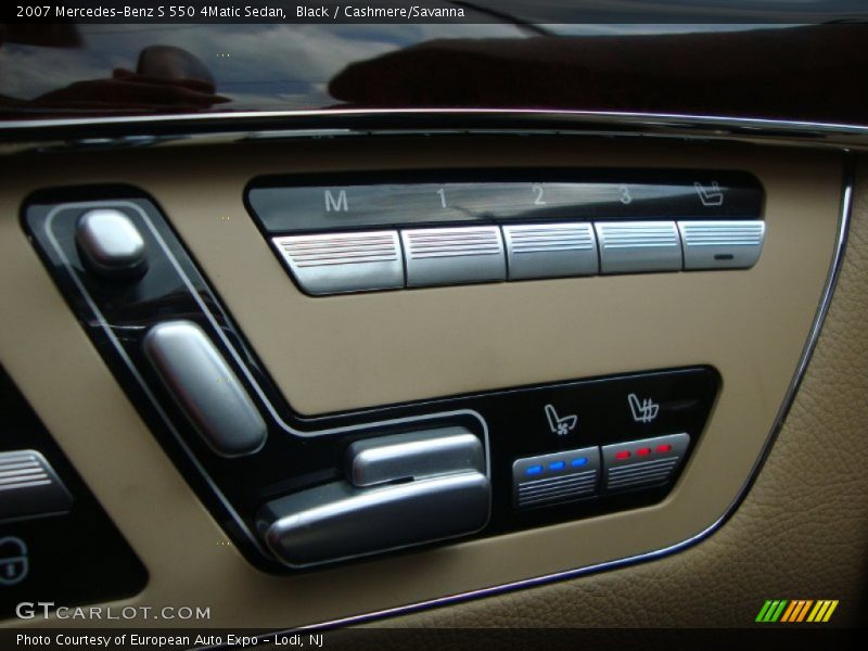 Black / Cashmere/Savanna 2007 Mercedes-Benz S 550 4Matic Sedan