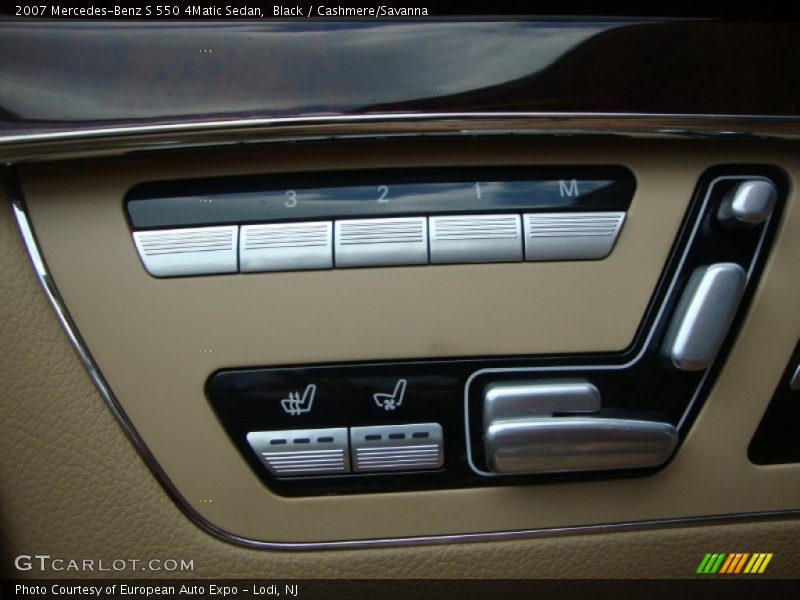 Black / Cashmere/Savanna 2007 Mercedes-Benz S 550 4Matic Sedan