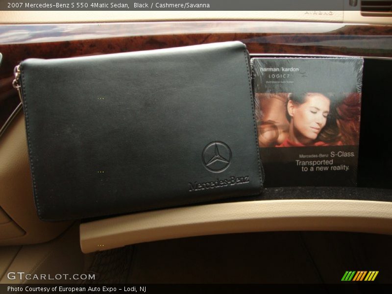 Black / Cashmere/Savanna 2007 Mercedes-Benz S 550 4Matic Sedan
